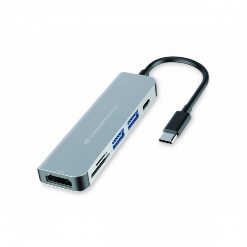 USB Centrmezgls Conceptronic Pelēks 6 no 1 image 1