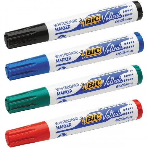 Whiteboard Marker Bic Velleda 4 gb. Daudzkrāsains image 1