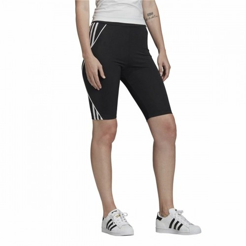 Короткие спортивные лосины Adidas Чёрный image 1