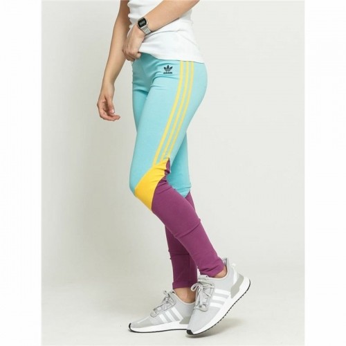 Sport leggings for Women Adidas  High-Waisted Aquamarine image 1