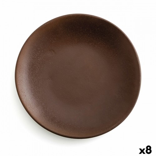 Flat Plate Anaflor Barro Anaflor Brown Baked clay Meat (8 Units) image 1