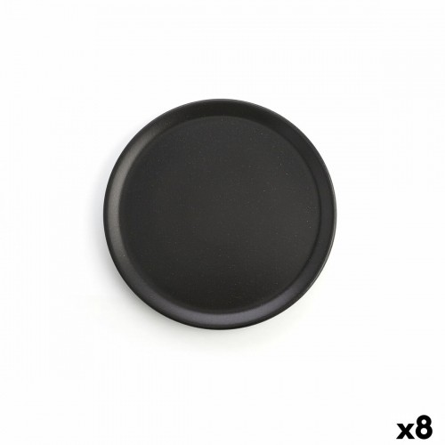 Плоская тарелка Anaflor Vulcano Мясо Кафель Чёрный Ø 31 cm (8 штук) image 1