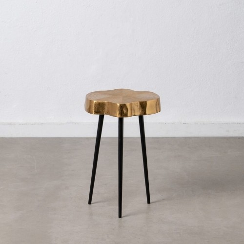 Side table Black Golden Metal Aluminium 30 x 30 x 47 cm image 1