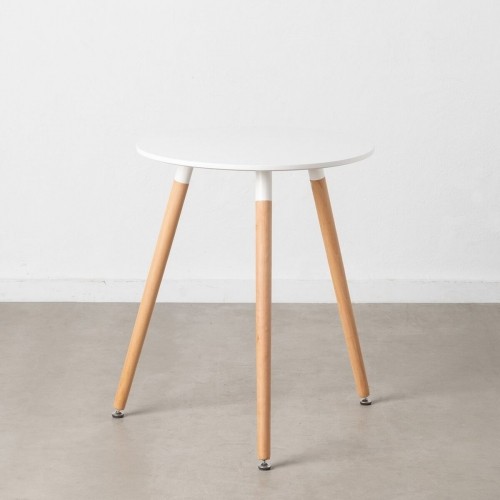 Dining Table White MDF Wood 60 x 60 x 74 cm image 1