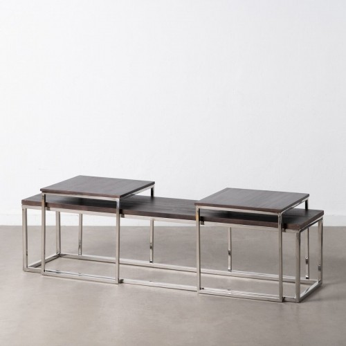 Centre Table 152 x 38,5 x 38,5 cm Metal Wood 3 Units image 1