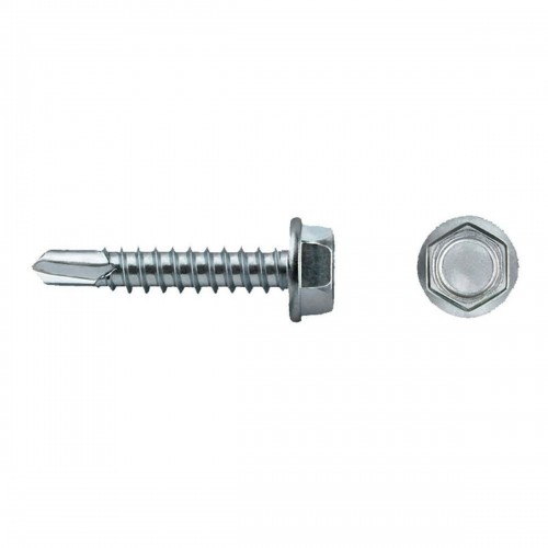 Box of screws CELO 7504k 6,3 x 50 mm Hexagonal Galvanised (100 Units) image 1