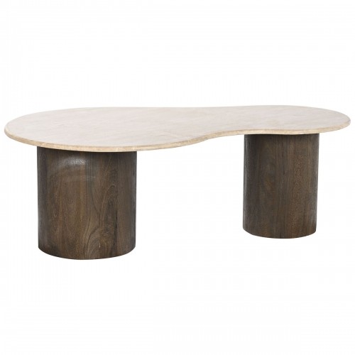 Centre Table DKD Home Decor Beige Dark brown Stone Mango wood 120 x 70 x 42 cm image 1