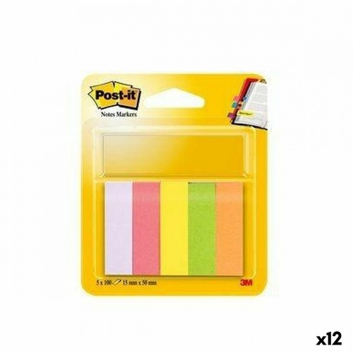 Стикеры для записей Post-it 47,6 x 47,6 mm Разноцветный (12 штук) image 1