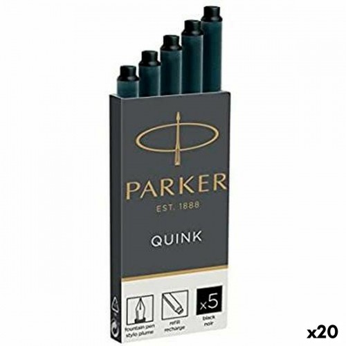 Tintes uzpilde Parker Quink Melns (20 gb.) image 1