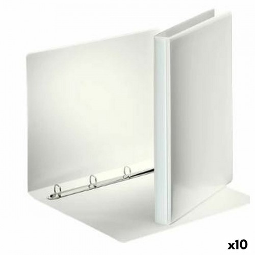 Ring binder Esselte White A4 (10Units) image 1