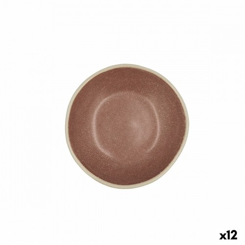 Bowl Bidasoa Gio Ceramic Brown 12 x 3 cm (12 Units) image 1