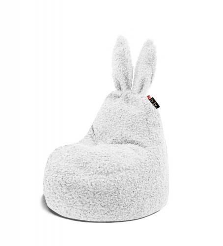Qubo™ Baby Rabbit Snowdrop FLUFFY FIT sēžammaiss (pufs) image 1