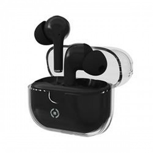 Headphones with Microphone Celly CLEARBK Black image 1