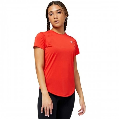 Women’s Short Sleeve T-Shirt New Balance Accelerate Red image 1