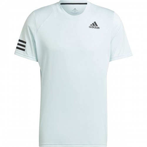Men’s Short Sleeve T-Shirt Adidas Club Tennis 3 Stripes White image 1