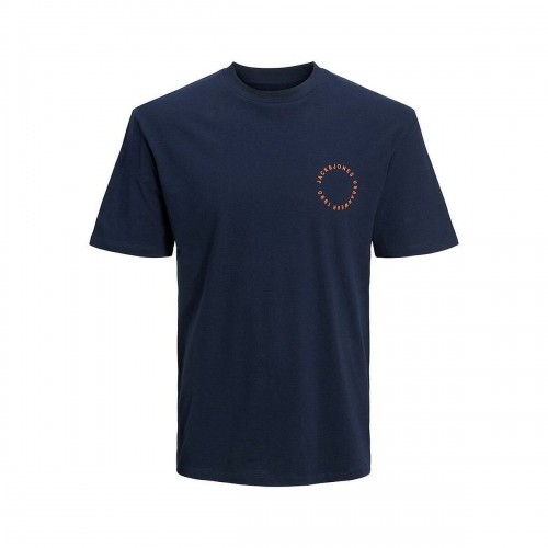 Men’s Short Sleeve T-Shirt Jack & Jones JJSUNSET TEE SS CREW NECK 12221013 Navy Blue image 1