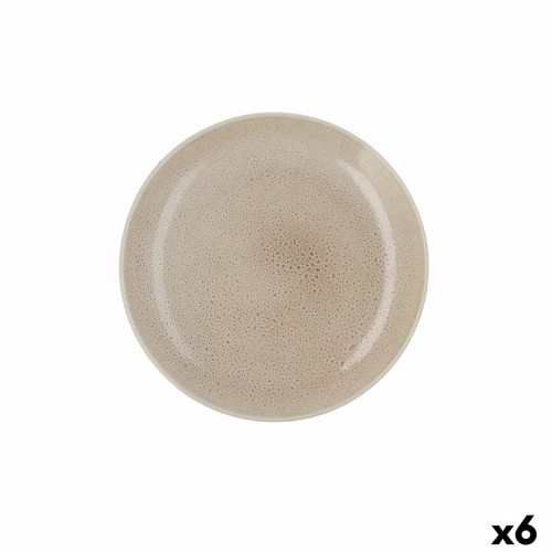 Плоская тарелка Ariane Porous Керамика Бежевый Ø 27 cm (6 штук) image 1