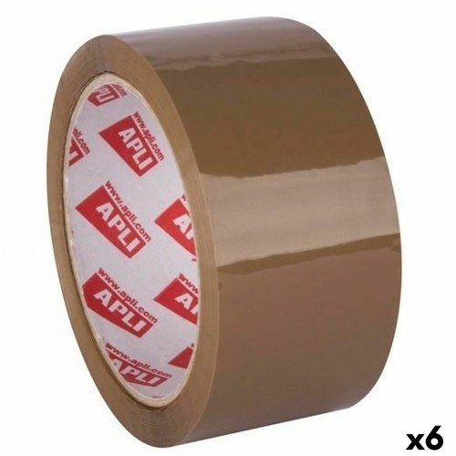 Adhesive Tape Apli Brown 48 mm x 66 m (6 Units) image 1