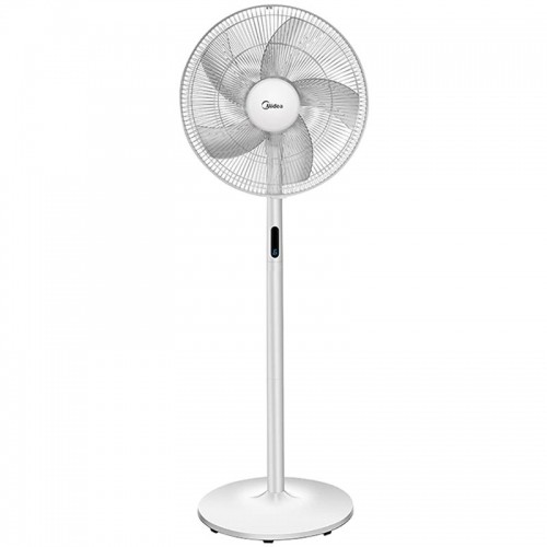 Midea Stand fan, 48W, 40cm, 8 Speeds, 8H timer, LED display, electric control with remote, 3-in-1: Stand/Table/Table+Stand, control panel on rear motor cover, air flow: 41m³/min, noise level: 38-65 dB, Oscillation  85°, Tilting, 41m³/min, sleep mode image 1