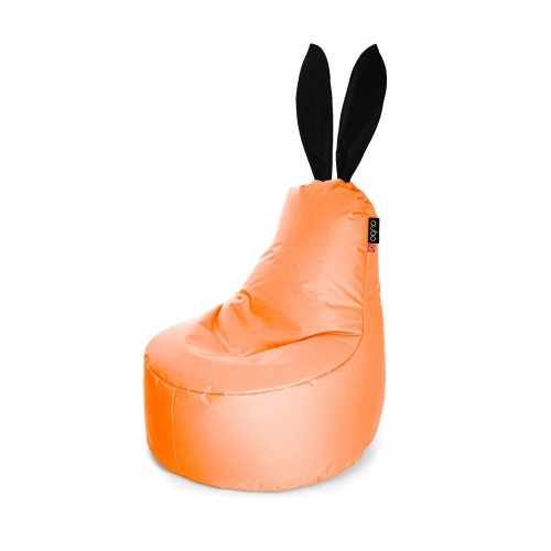 Qubo™ Mommy Rabbit Black Ears Mango POP FIT пуф (кресло-мешок) image 1