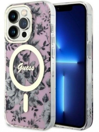 Guess  
       Apple  
       iPhone 14 Pro Max 6.7 hardcase Flower MagSafe 
     Purple image 1