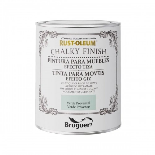 Paint Bruguer Rust-oleum Chalky Finish 5733888 Furniture Provencal Green 750 ml image 1