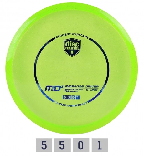 Discgolf DISCMANIA 10-YEAR ANNIVERSARY C-LINE MD3 HEIRLOOM Green 5/5/0/1 image 1