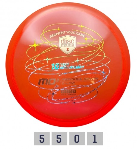 Discgolf DISCMANIA 10-YEAR ANNIVERSARY C-LINE MD3 HEIRLOOM Orange 5/5/0/1 image 1