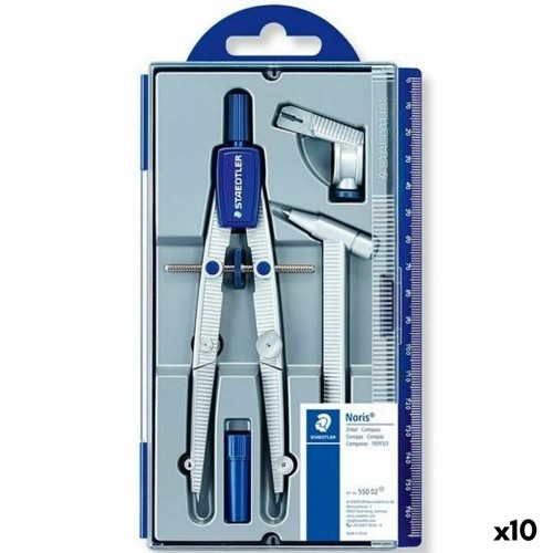 Compass Staedtler 550 4 Pieces Grey (10 Units) image 1