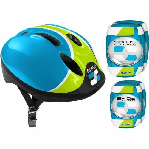 Bigbuy Sport Набор шлем и наколенники Синий Налокотники image 1