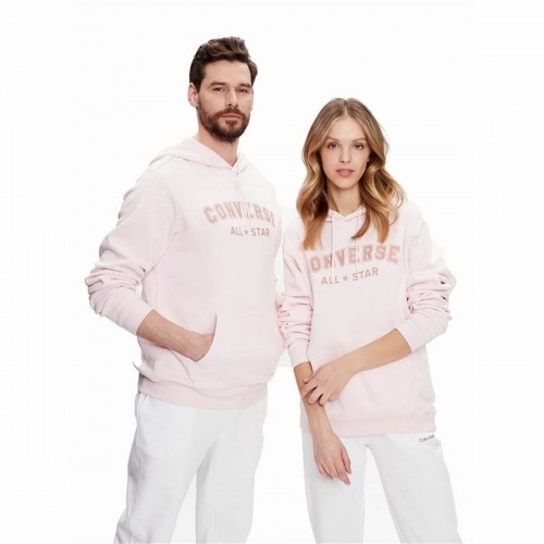 Unisex Hoodie Converse Classic Fit All Star Single Screen Light Pink image 1