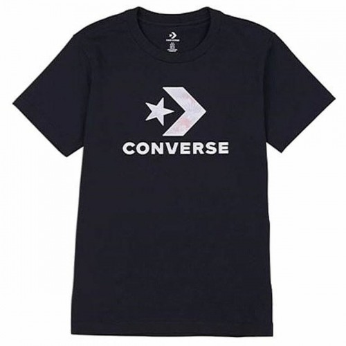 Sieviešu Krekls ar Īsām Piedurknēm Converse Seasonal Star Chevron Melns image 1