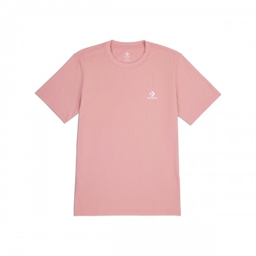 Unisex Short Sleeve T-Shirt Converse Classic Fit Left Chest Star Chevron Pink image 1