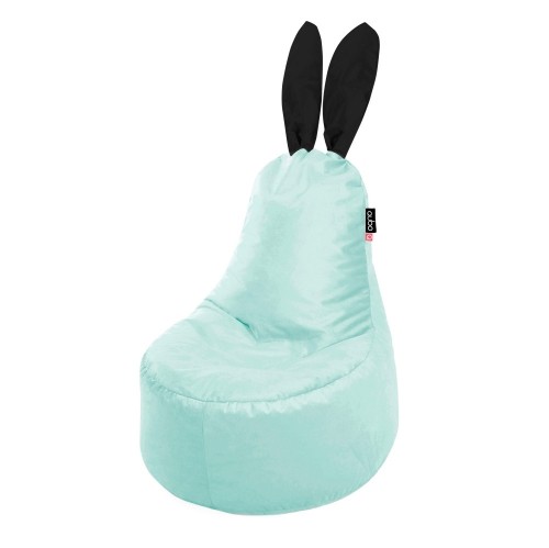 Qubo™ Mommy Rabbit Black Ears Seafoam VELVET FIT sēžammaiss (pufs) image 1