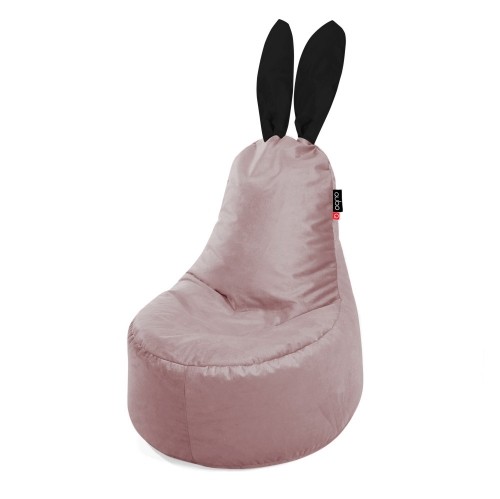 Qubo™ Mommy Rabbit Black Ears Passion VELVET FIT пуф (кресло-мешок) image 1