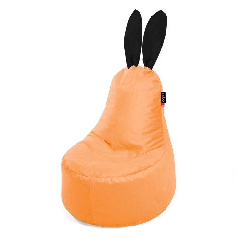 Qubo™ Mommy Rabbit Black Ears Mango VELVET FIT sēžammaiss (pufs) image 1