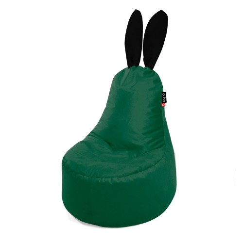 Qubo™ Mommy Rabbit Black Ears Avocado VELVET FIT пуф (кресло-мешок) image 1