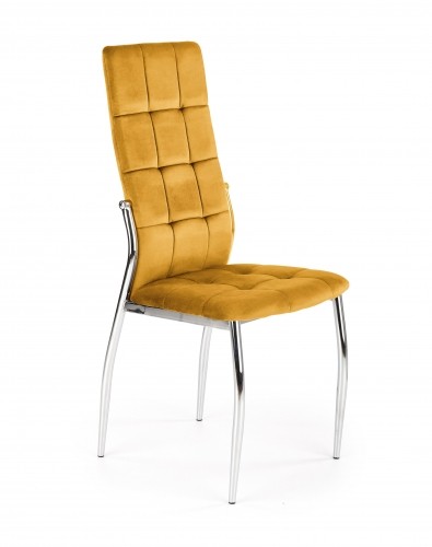 Halmar K416 chair, mustard velvet image 1