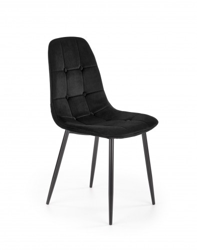 Halmar K417 chair, black velvet image 1