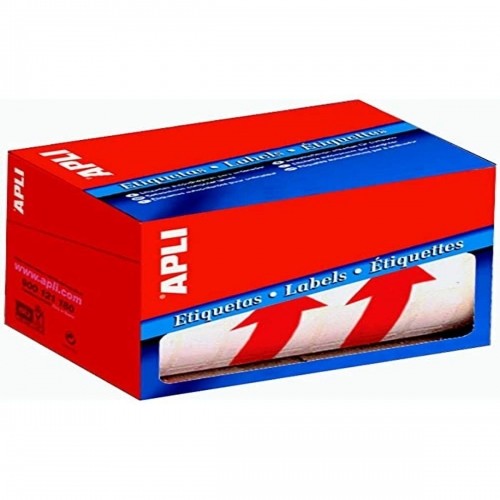 Roll of Labels Apli Arrows Vertical White Red Cardboard 90 x 130 mm image 1
