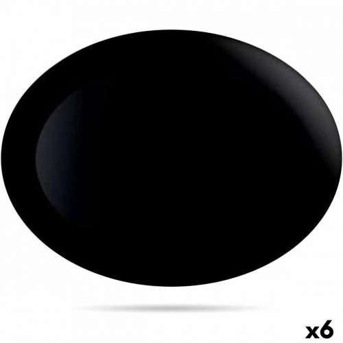 Serving Platter Luminarc Diwali Negro Black Glass 35 x 24 cm (6 Units) image 1