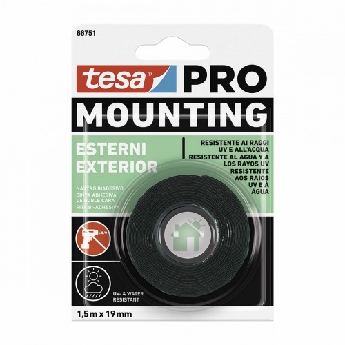 Divpusēja lente TESA Mounting Pro Eksterjers 19 mm x 1,5 m Daudzkrāsains image 1