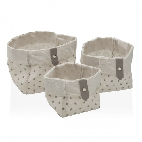 Basket set Versa Stars Polyester 14 x 14 x 14 cm Textile image 1