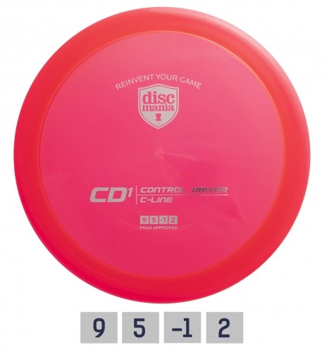 Discgolf DISCMANIA Distance Driver C-LINE CD1 Red 9/5/-1/2 image 1