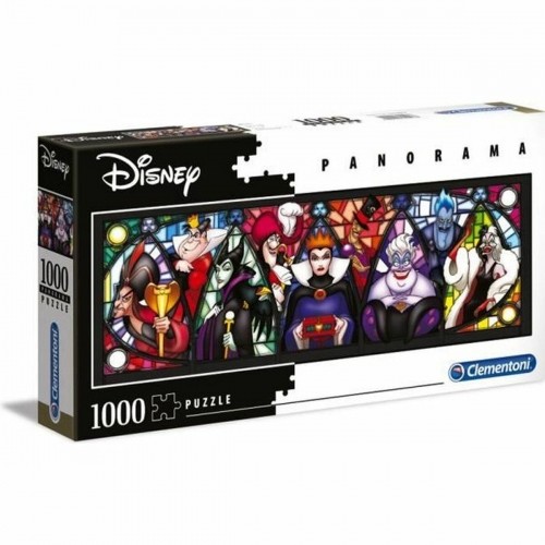 Puzle un domino komplekts Clementoni Villains Disney Panorāmisks 1000 Daudzums (1000 Daudzums) image 1