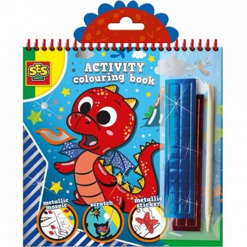 Pictures to colour in SES Creative Activity Colouring Book 3-in-1 Notebook image 1