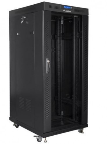 Lanberg 19 inch RACK installation cabinet, standing 37u 800x1000 black LCD glass door (flat pack) image 1