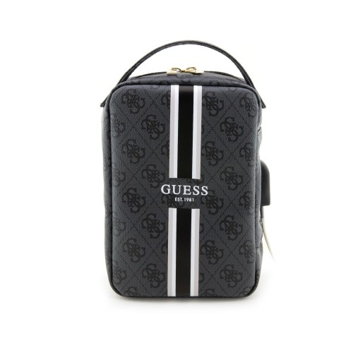 Guess PU 4G Printed Stripes Travel Universal Bag Black image 1