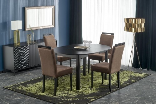 Halmar RINGO table, black / black image 1