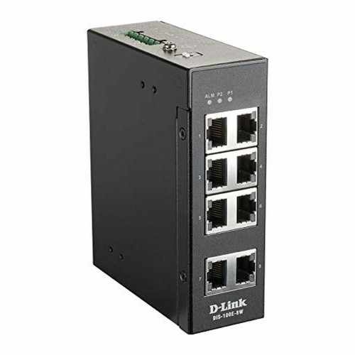 Sienas Skapja Slēdzis D-Link DIS-100E-8W RJ45 x 8 Melns image 1